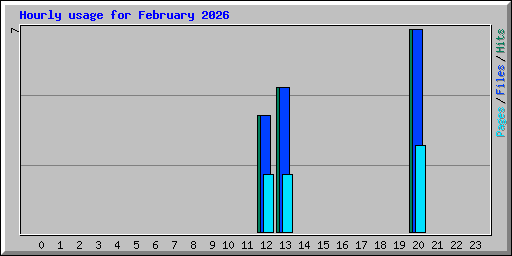 Hourly usage for February 2026