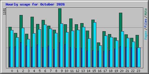 Hourly usage for October 2026