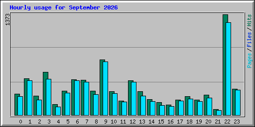Hourly usage for September 2026